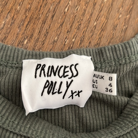 Princess Polly Solid Drawstring Side Tank Top - Picture 4 of 5